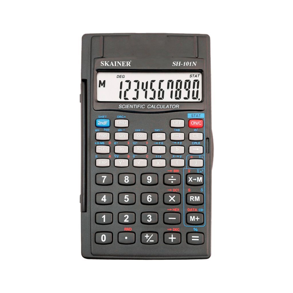 Калькулятор  8+2 разр. Skainer SH 72х120х12мм черный /1/