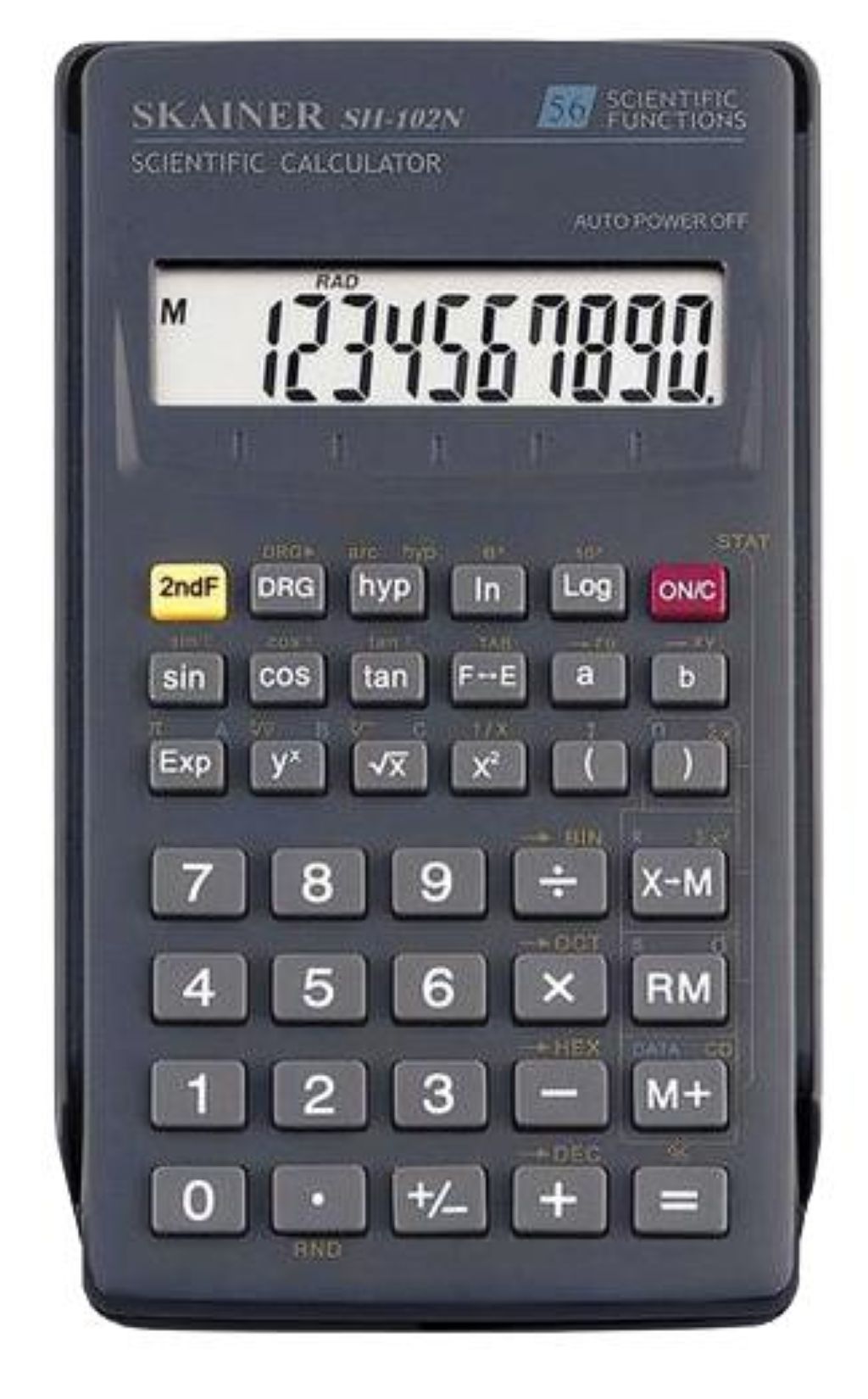 Калькулятор  8+2 разр. Skainer SH 71х134х12мм черный /1/