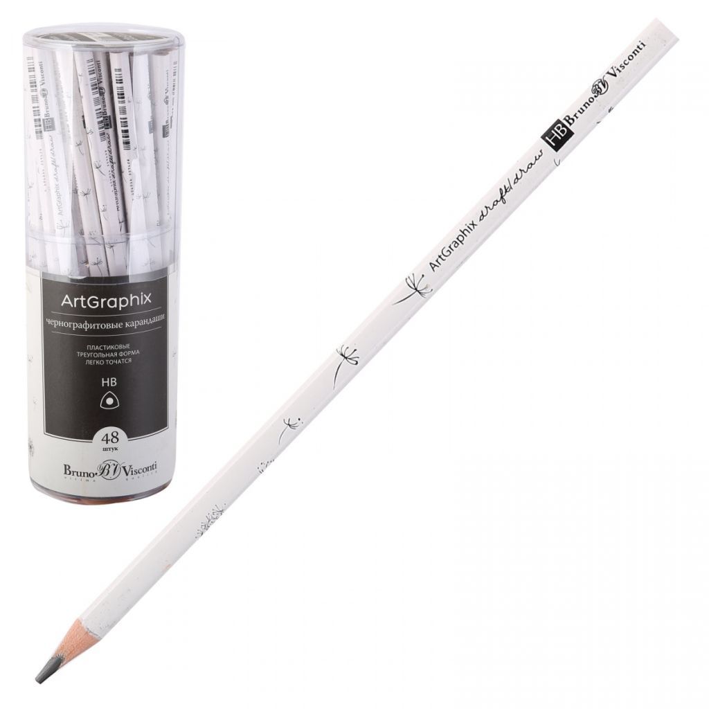 Карандаш чернографитный "ArtGraphix. Одуванчики" НВ /48/