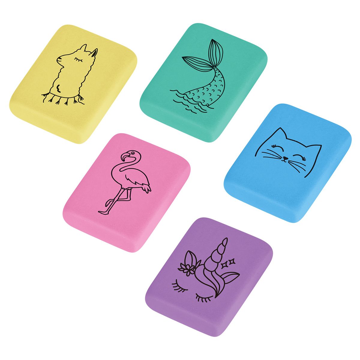 Ластик Berlingo "Fantasy", термопластичная резина, цвета ассорти, 31*23*7мм /45/