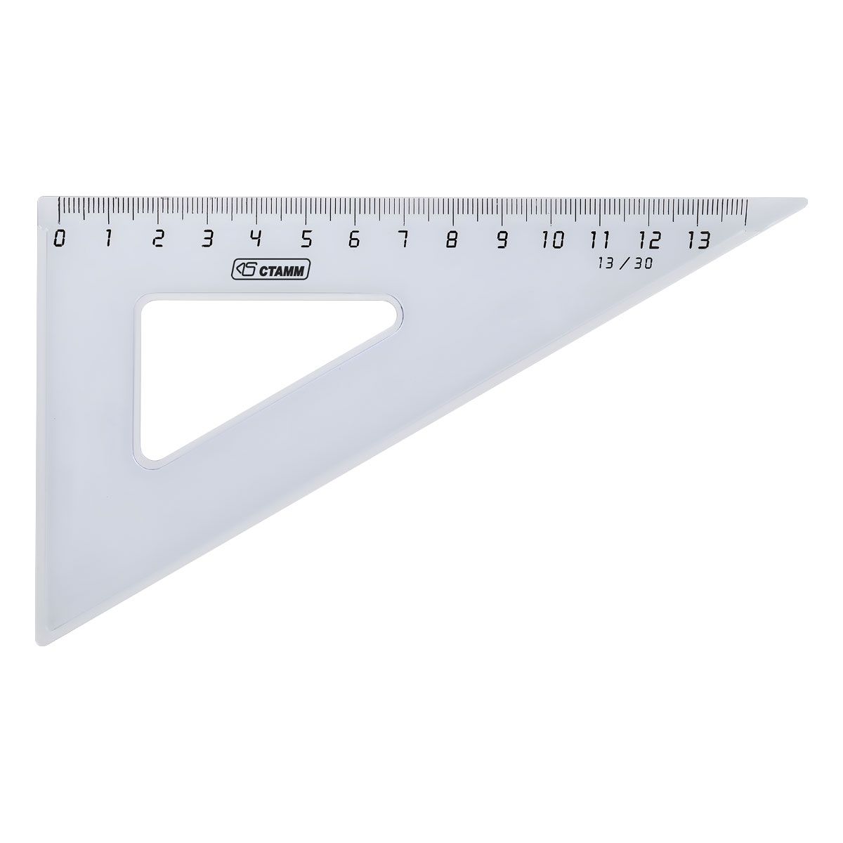 Треугольник 13см 30* "СТАММ NEON CRISTAL" 4 цвета /48/