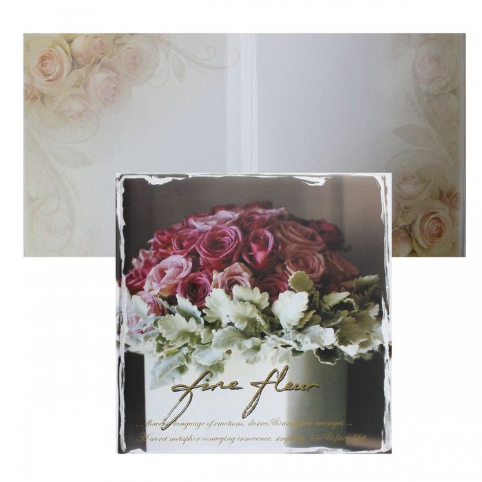 Фотоальбом магнитный 10 листов 32х32см "Fine fleur" книжный переплет /6/