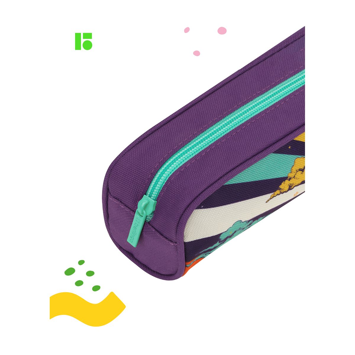 Пенал- косметичка Berlingo "Groovy", полиэстер