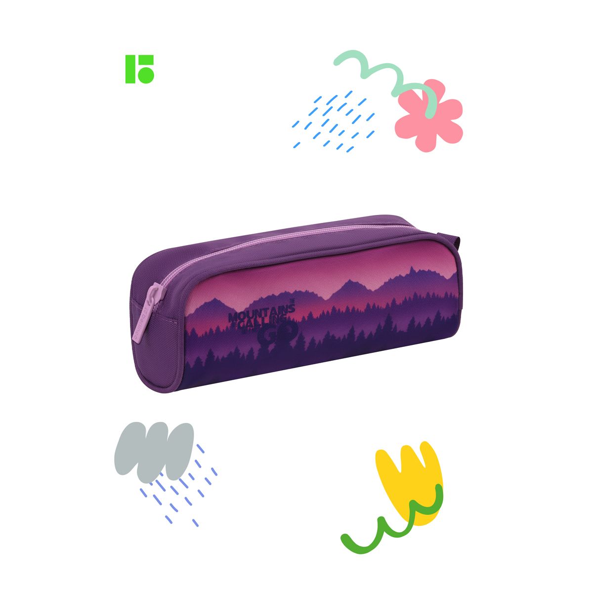 Пенал- косметичка Berlingo "Scenic", полиэстер