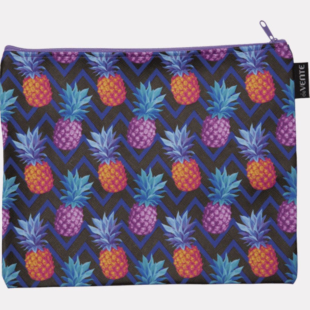 Папка для тетрадей  А5  "Pineapple" на молнии кожзам /24/