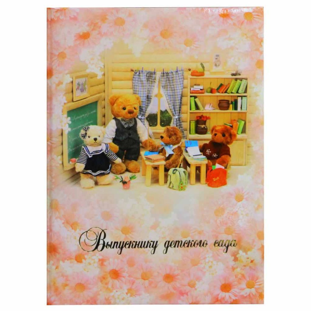 Папка адресная А4 "Выпускнику детского сада. Мишки в классе" /1/