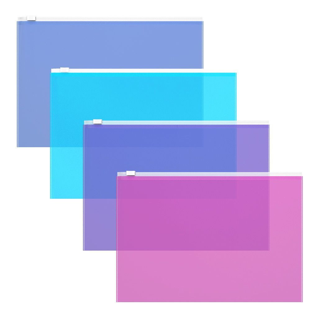 Папка на молнии B5 "Fizzy Vivid" ассорти /12/