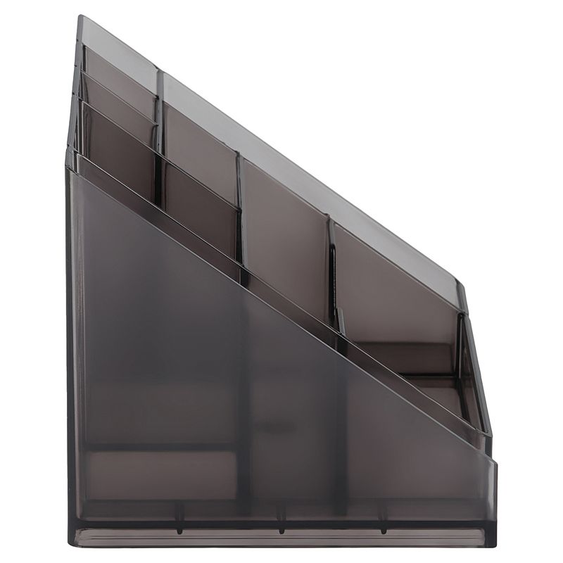 Подставка для канцелярских принадлежностей "Каскад" тонированный серый /9/