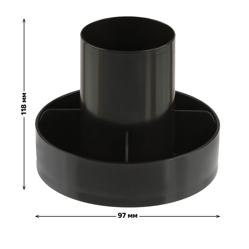 Подставка для канцелярских принадлежностей "Метеор" черная /9/