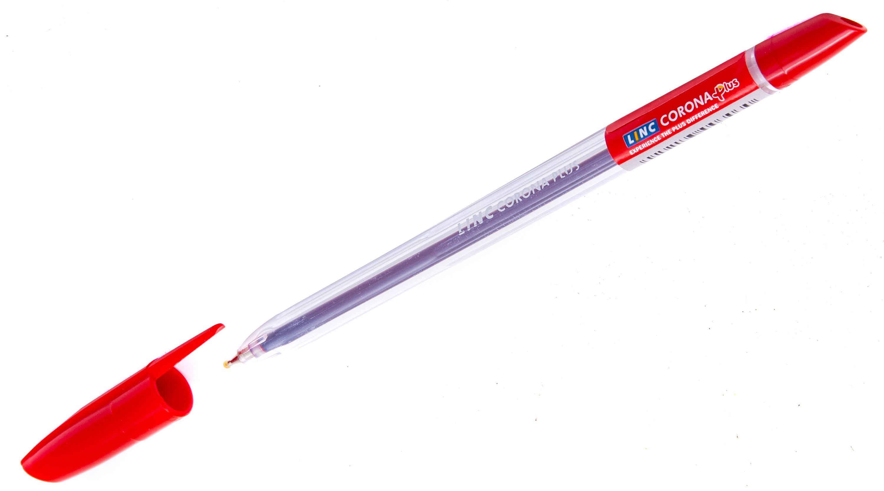 Ручка шариковая красная Linc "Corona plus" /50/