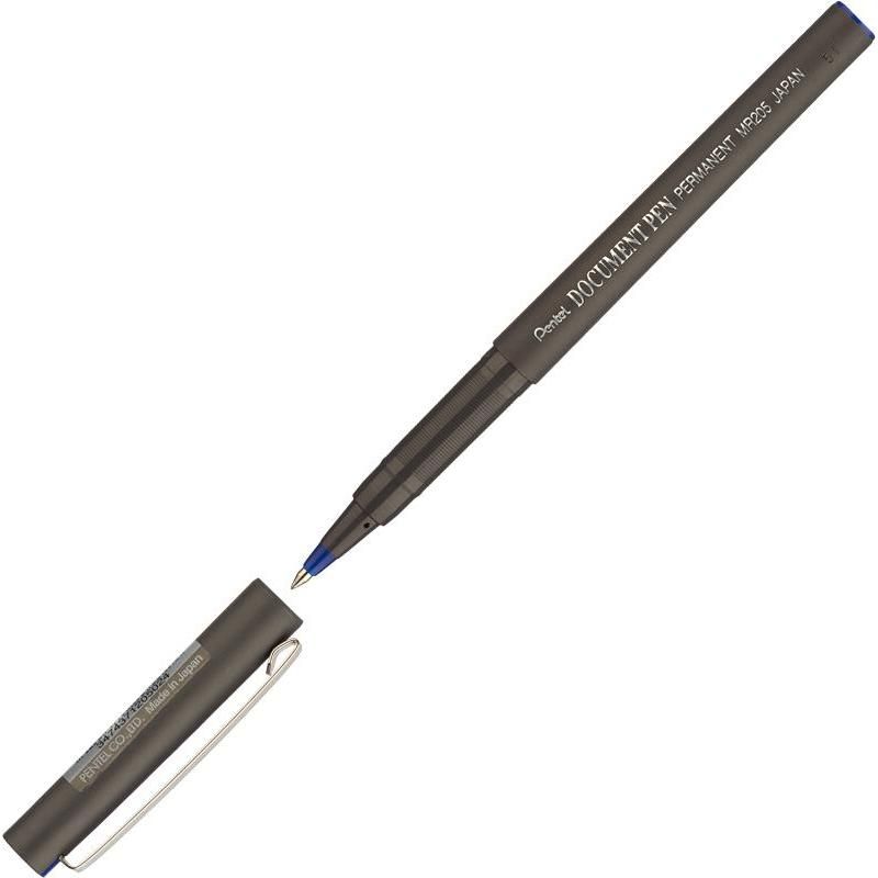 Ручка-роллер синяя Pentel  "Document Pen " 0,3мм (ручка Путина) /12/