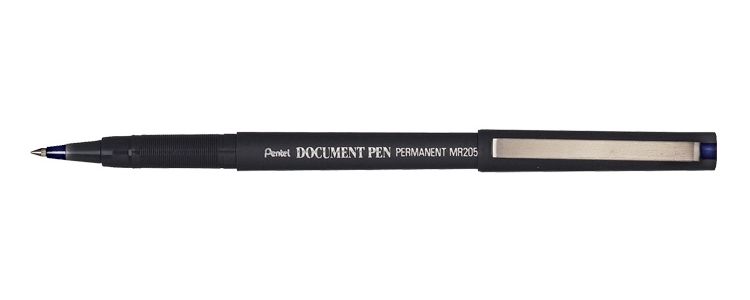 Ручка-роллер черная Pentel  "Document Pen " 0,3мм (ручка Путина) /12/