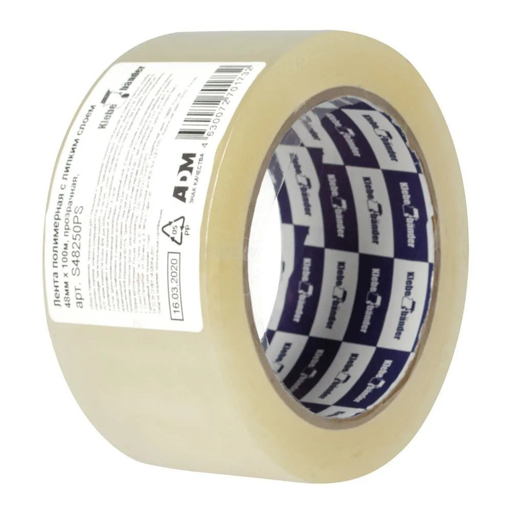 Клейкая лента 48мм х100м 40мкм прозрачная в и.у. /6/36/