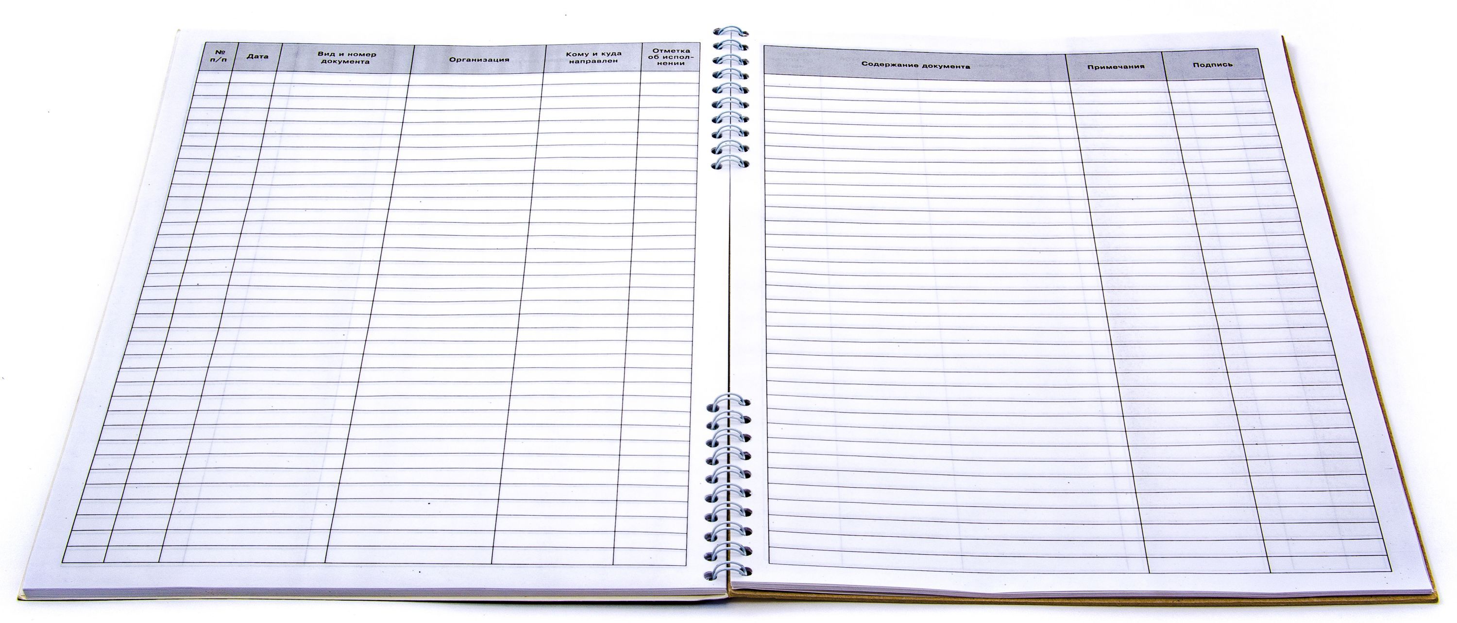 Журнал регистрации корреспонденции А4 50л. на гребне /20/