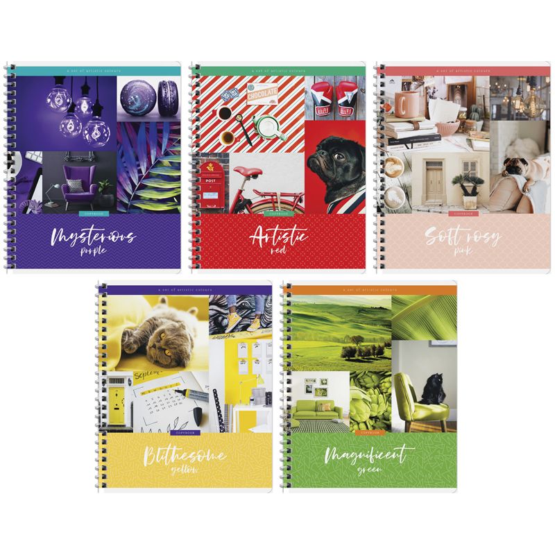 Тетрадь  48л. А5 линия ArtSpace "Стиль. Artistic colours" гребень  /8/48/