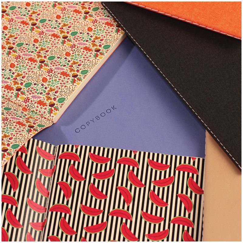 Тетрадь  48л. А5 клетка Greenwich Line "Florence" кожзам оранжевый /10/80/