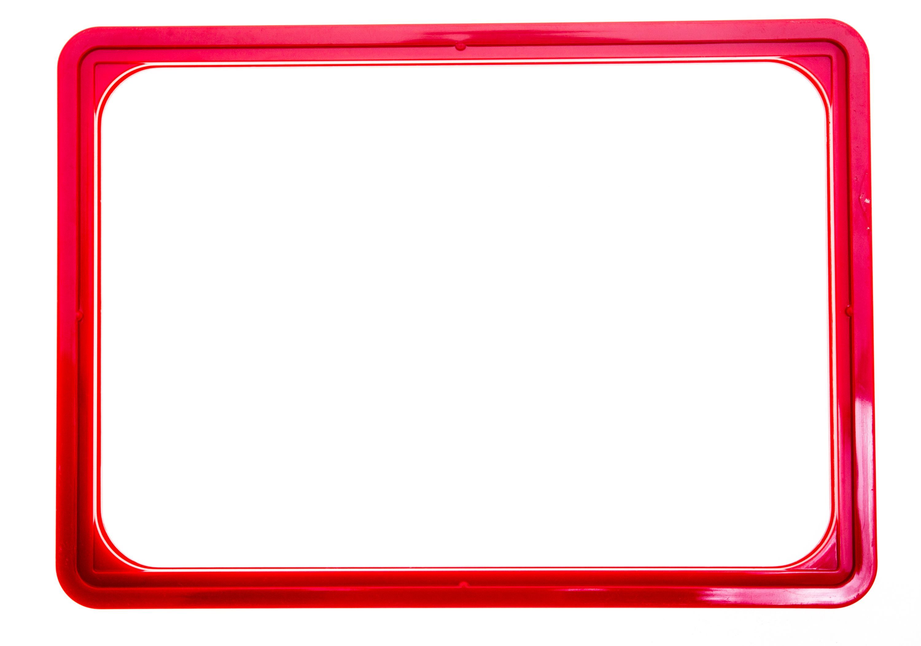 Ценникодержатель А5 "POS" красный без защитного экрана /1/25/