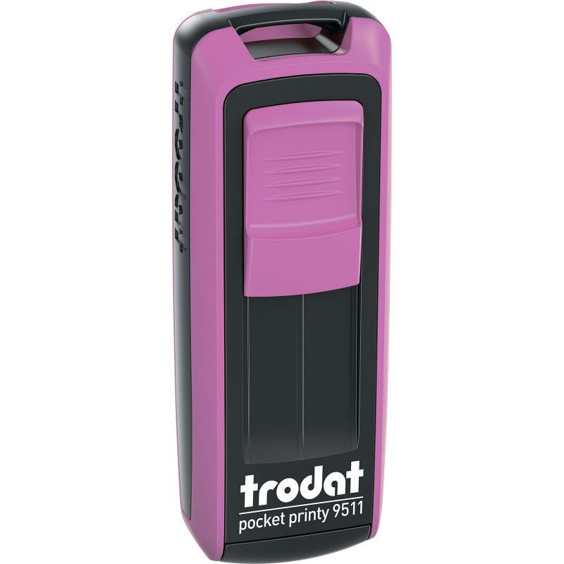 Штамп карманный "Pocket Printy" 9511 фуксия, подушка синяя /1/