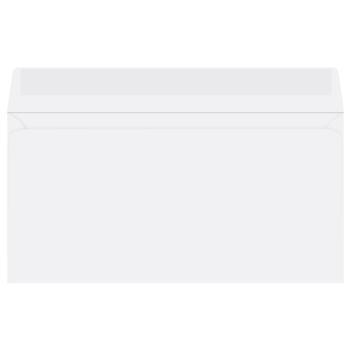 Конверт E65 220х110мм "OfficeSpace" КОМПЛЕКТ 100шт,  с подсказом, б/окна, отр. лента, термоусадка