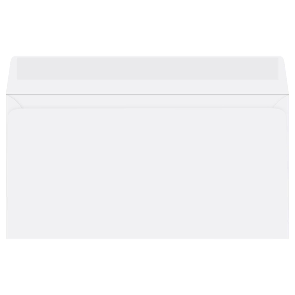 Конверт E65 220х110мм "OfficeSpace" КОМПЛЕКТ 100шт, б/подсказа, б/окна, отр. лента, термоусадка