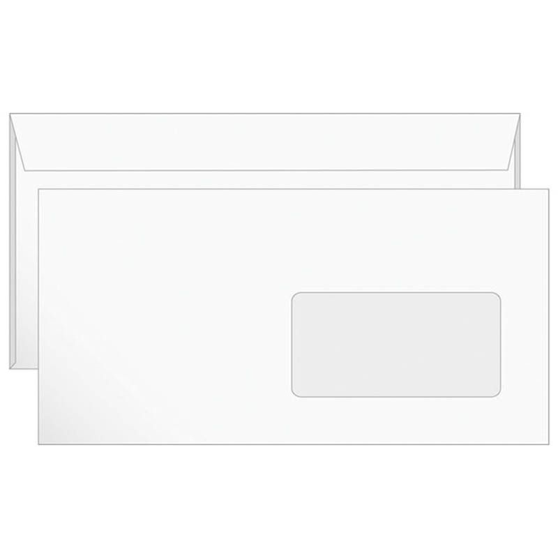 Конверт Е65 220х110мм "РяжскГознак" евро с окном /1000/