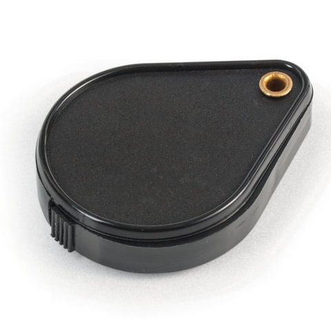 Лупа  60мм "OfficeSpace" 5-ти кратное ув. складная черная/12/