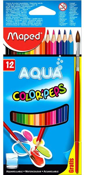 Карандаши 12цв. Maped "Color'peps" акварельные /12/