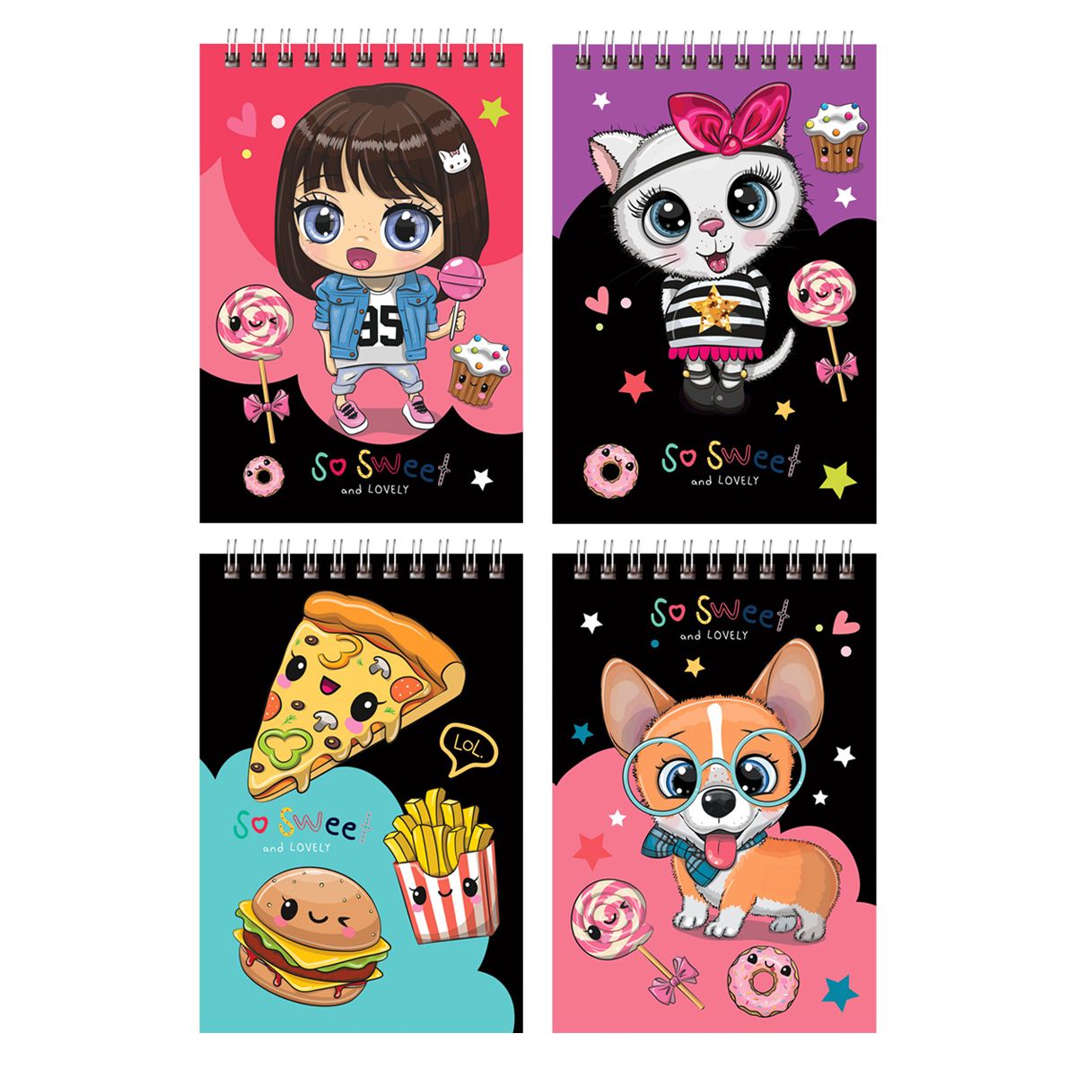 Блокнот А6  40л. BG "Глазастики" на гребне /24/96/