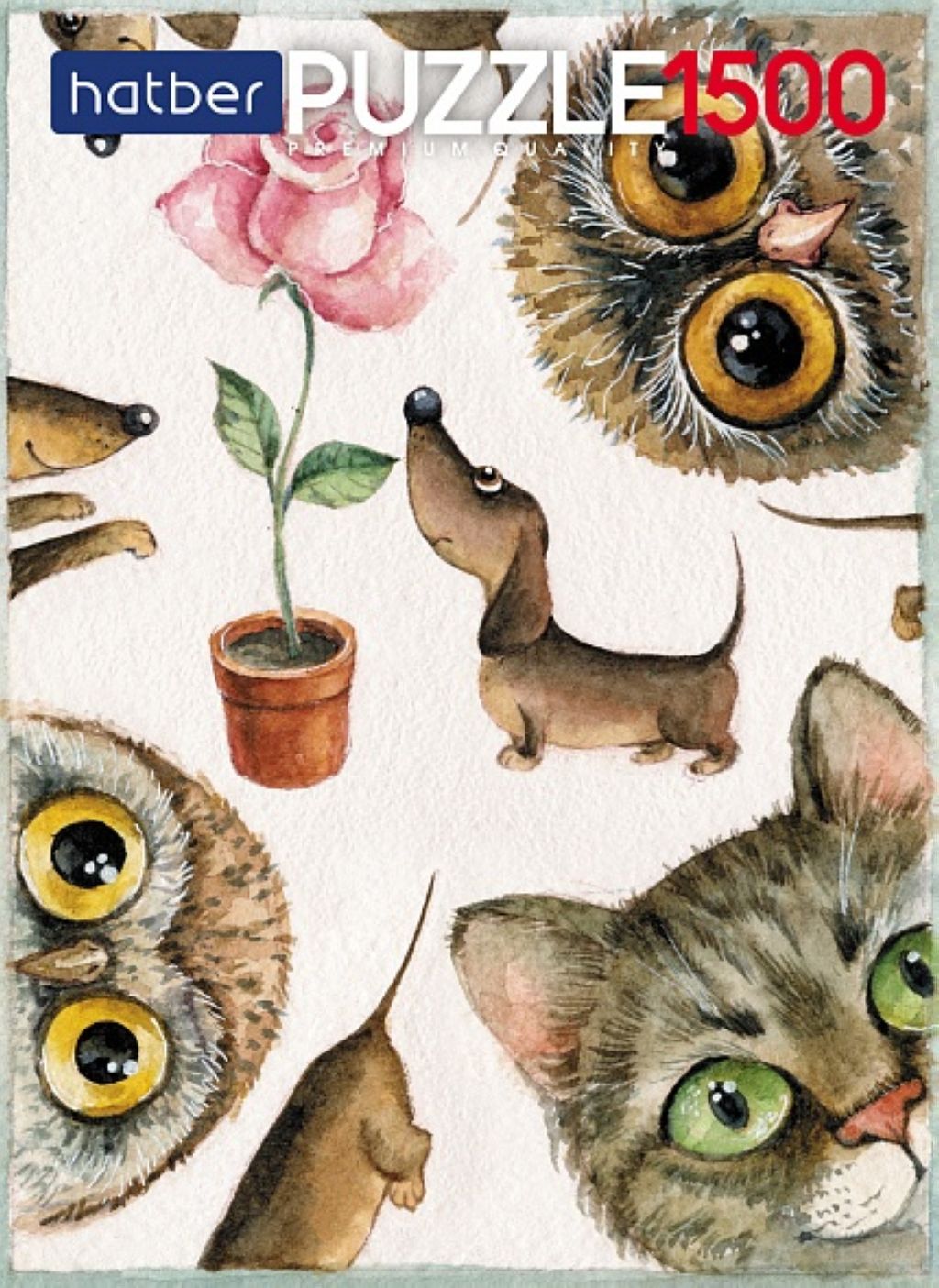 Пазл 1500 элементов "Милые зверушки" /1/