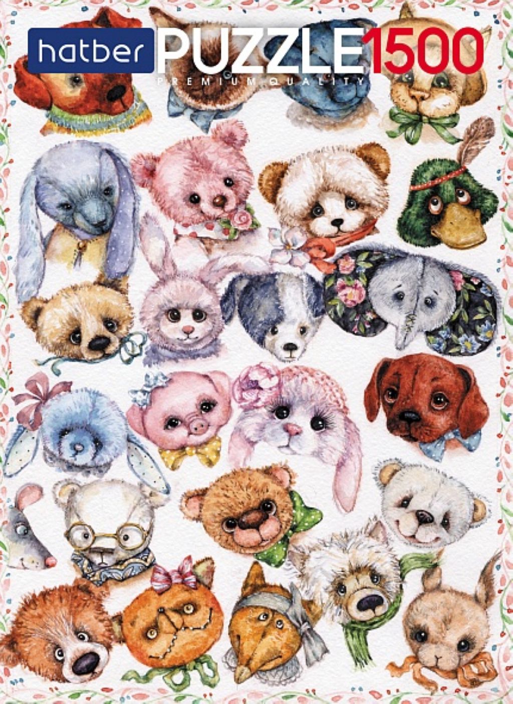 Пазл 1500 элементов "Милые мордашки" /1/