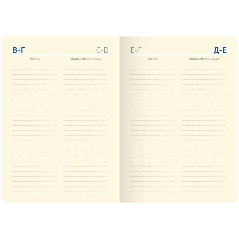 Ежедневник недат. А6 "Vivella Prestige" кожзам, красный /1/