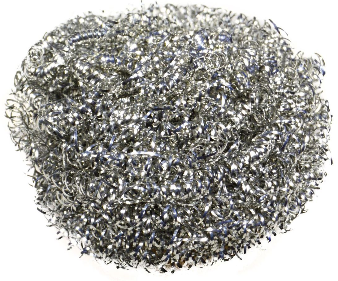 Губка для мытья посуды  1шт. "ЛАЙМА" металлическая  /1/