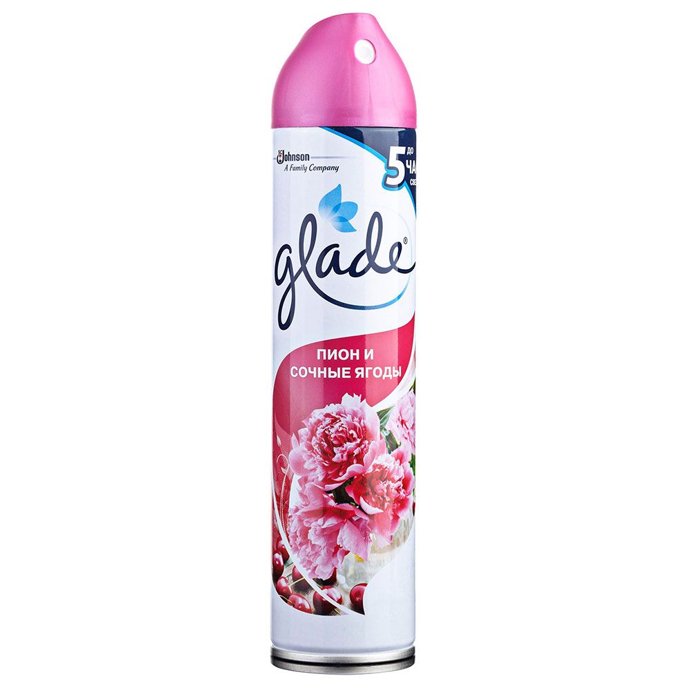 Освежитель воздуха 300мл "Glade" Пион и сочные ягоды /1/