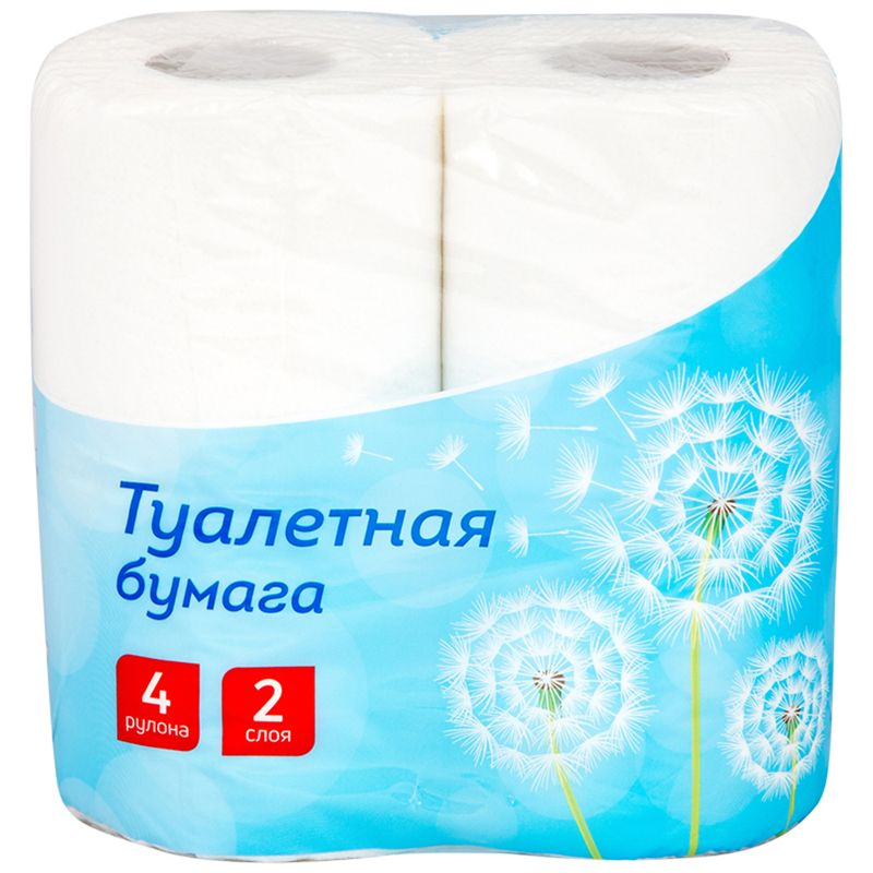 Бумага туалетная "OfficeClean" 2сл 4рул. в упаковке /16/