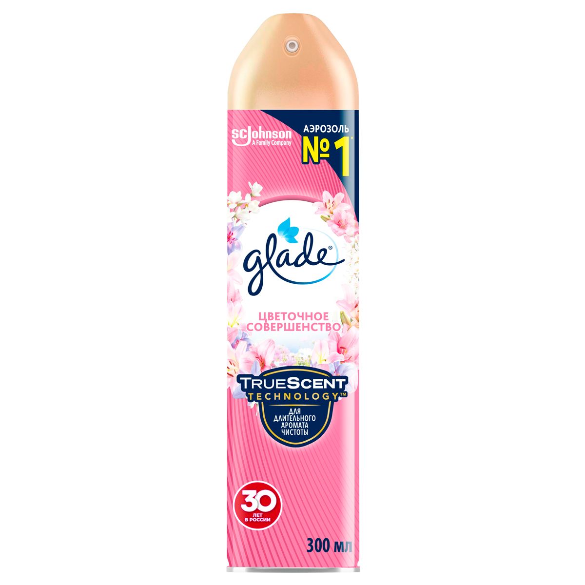 Освежитель воздуха 300мл "Glade"  Цветочное совершенство /1/