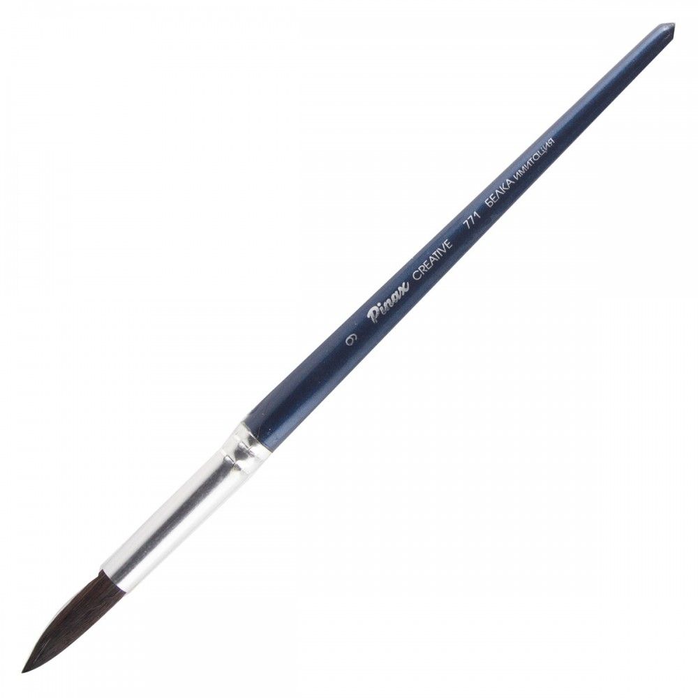 Кисть синтетика № 9 "Pinax Creative" круглая белка имитация /1/