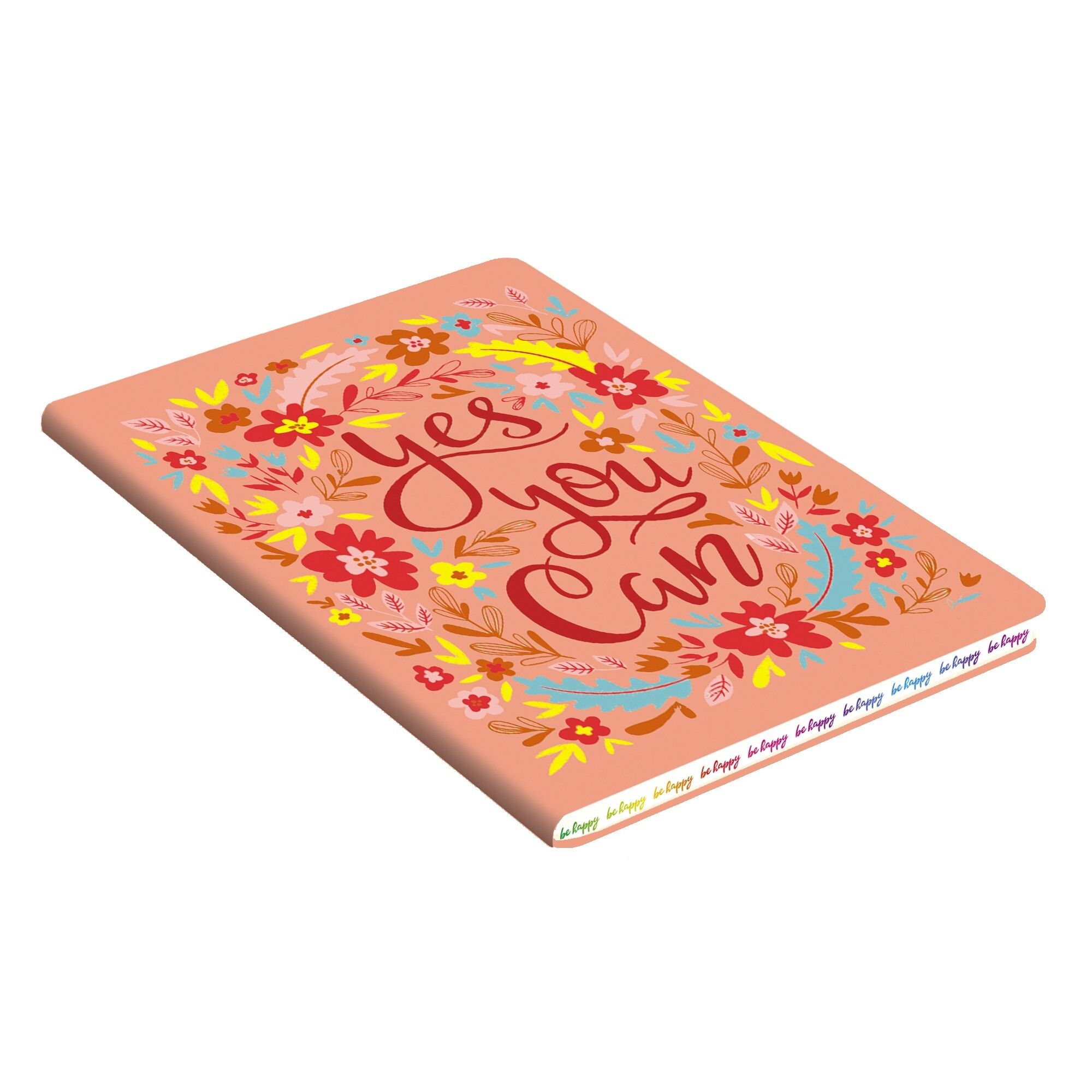 Записная книжка А5  80л. "Be Happy!" кожзам /10/