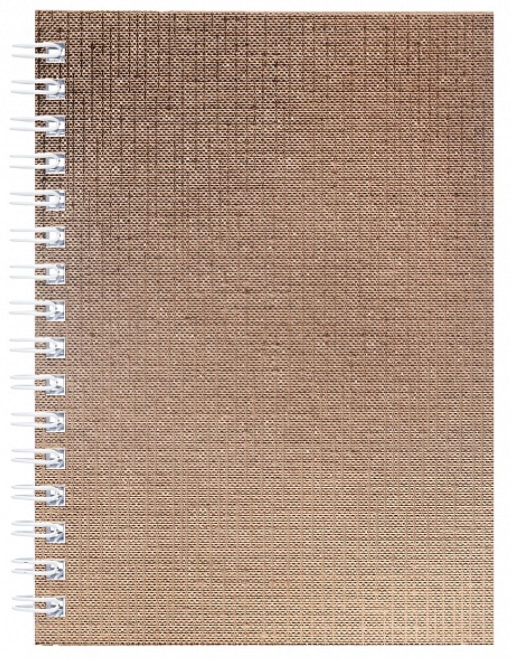 Записная книжка А6  80л. Hatber "METALLIC золото" бумвинил на гребне /6/120/