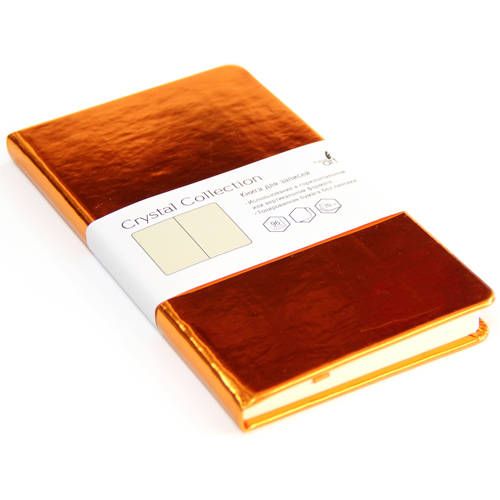 Записная книжка 100х181мм. 96л. "Crystall Collection. Золотой янтарь" кожзам  /20/