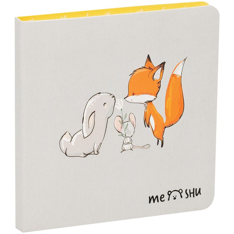 Закладки самоклеящиеся 60х15мм MESHU "Fox&Rabbit" + самоклеящиеся блоки /1/
