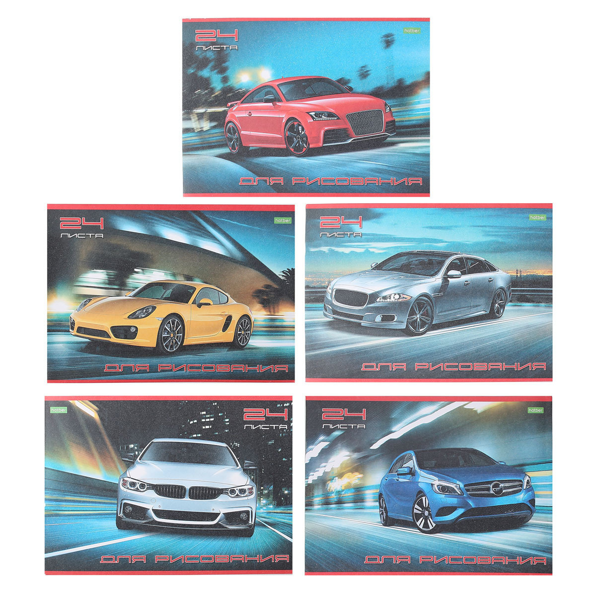 Альбом для рисования А4  24л. "Мотошоу" скрепка /11/55/