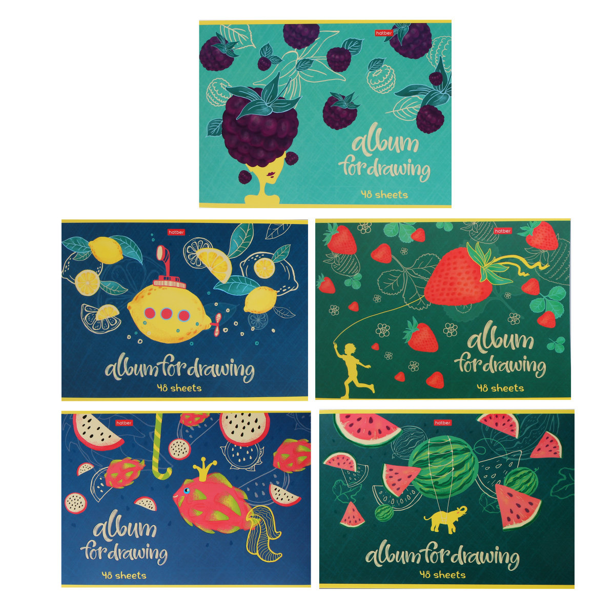 Альбом для рисования А4  48л. Hatber "Ажурная романтика" на гребне /5/25/