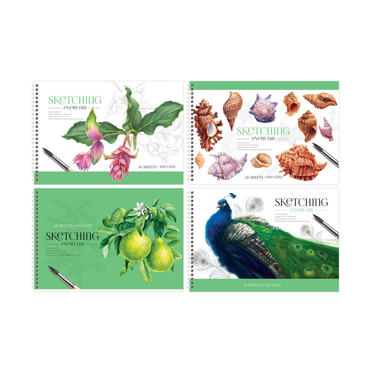 Альбом для рисования А4  48л. BG "Stay magical" гребень /4/20