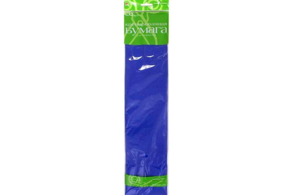 Бумага креповая в рулонах 50см х 250см синяя /50/