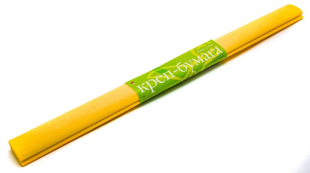 Бумага креповая в рулонах 50см х 250см "Флуоресцентная" оранжевая /50/