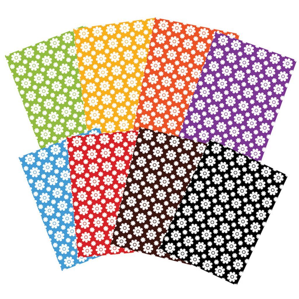 Картон цветной А4  8цв. 8л. "Каляка-Маляка" узорный цветочки /1/