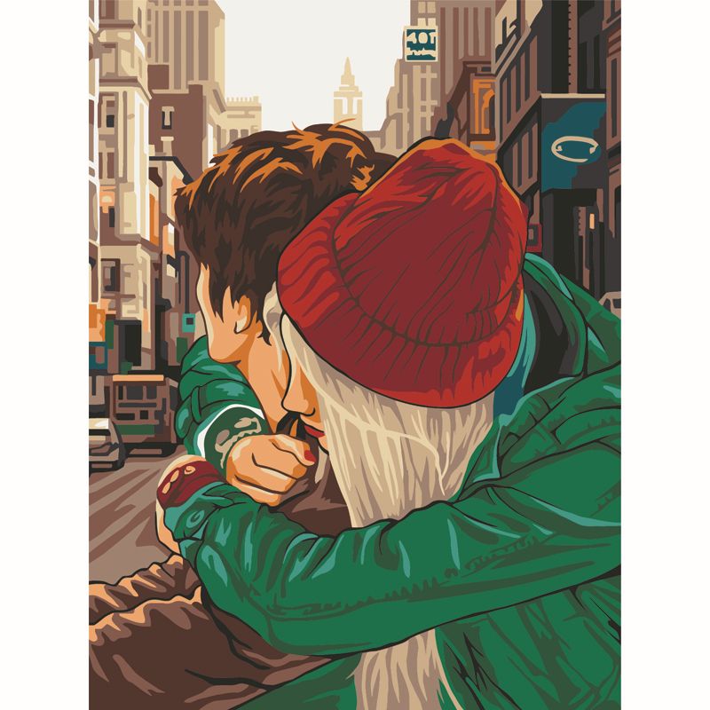 Набор для раскрашивания по номерам 30х40см. "Любовь"