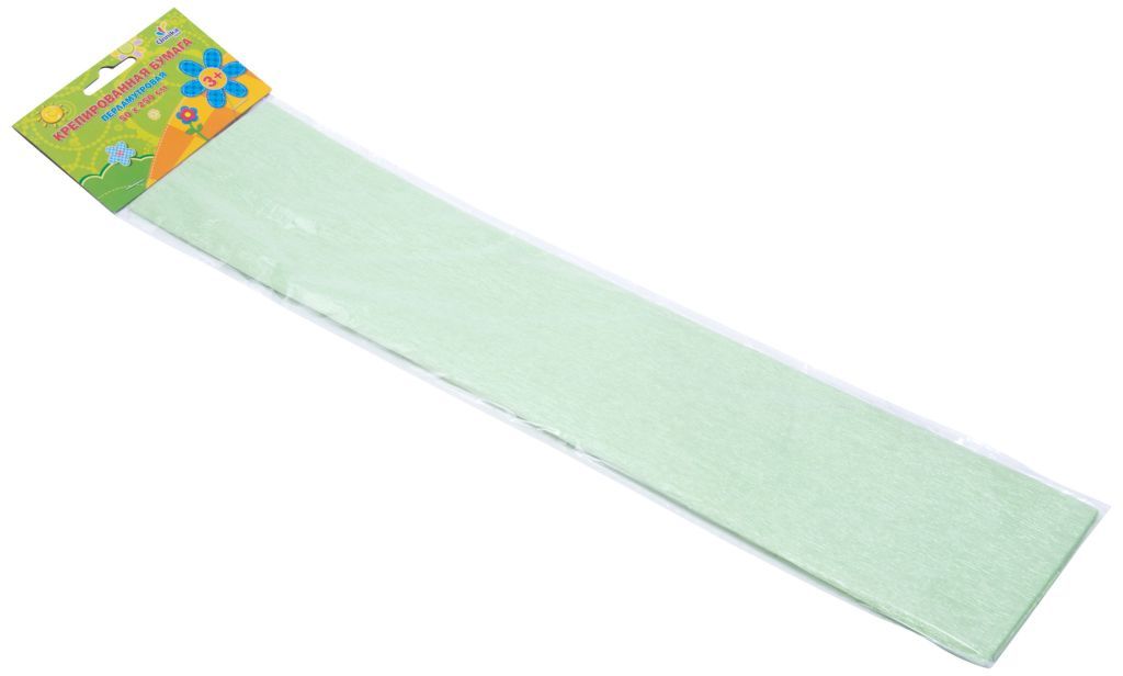 Бумага крепированная в упаковке 50х250см фисташковый перламутр /10/