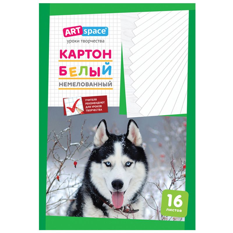 Картон белый А4 16л. "ArtSpace" немелованный /30/