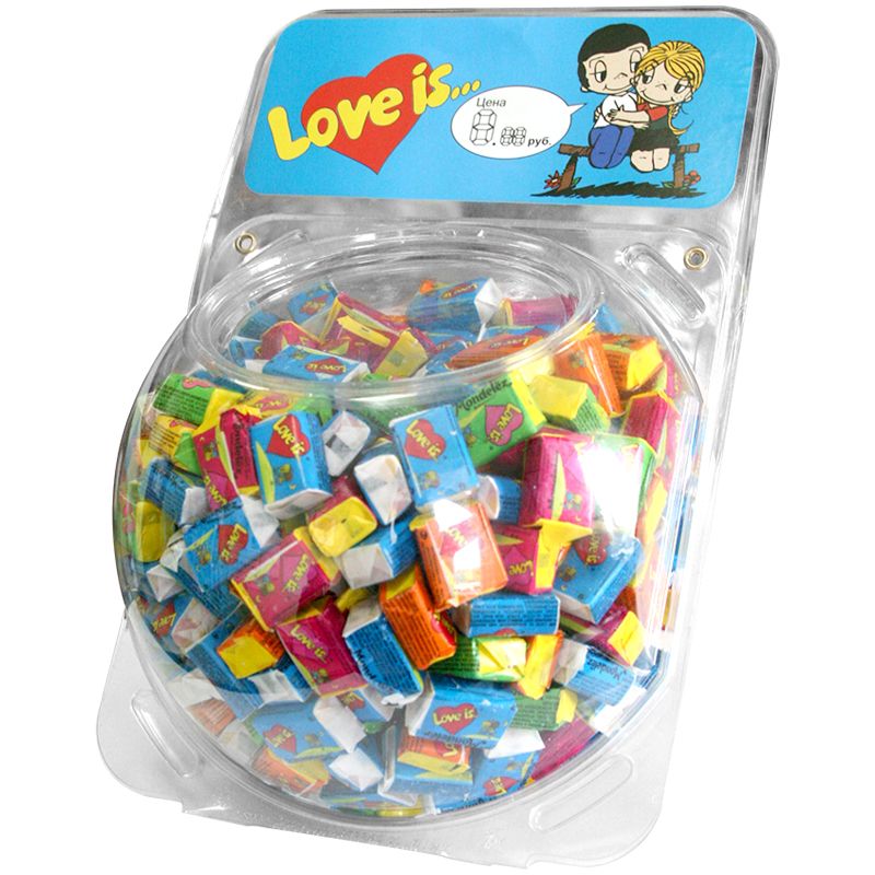 Жевательная резинка "Love is" в ассортименте /100/